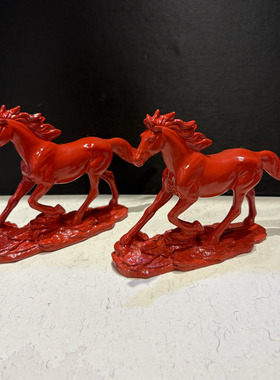 红砂马摆件水飞砂马到成功千里马