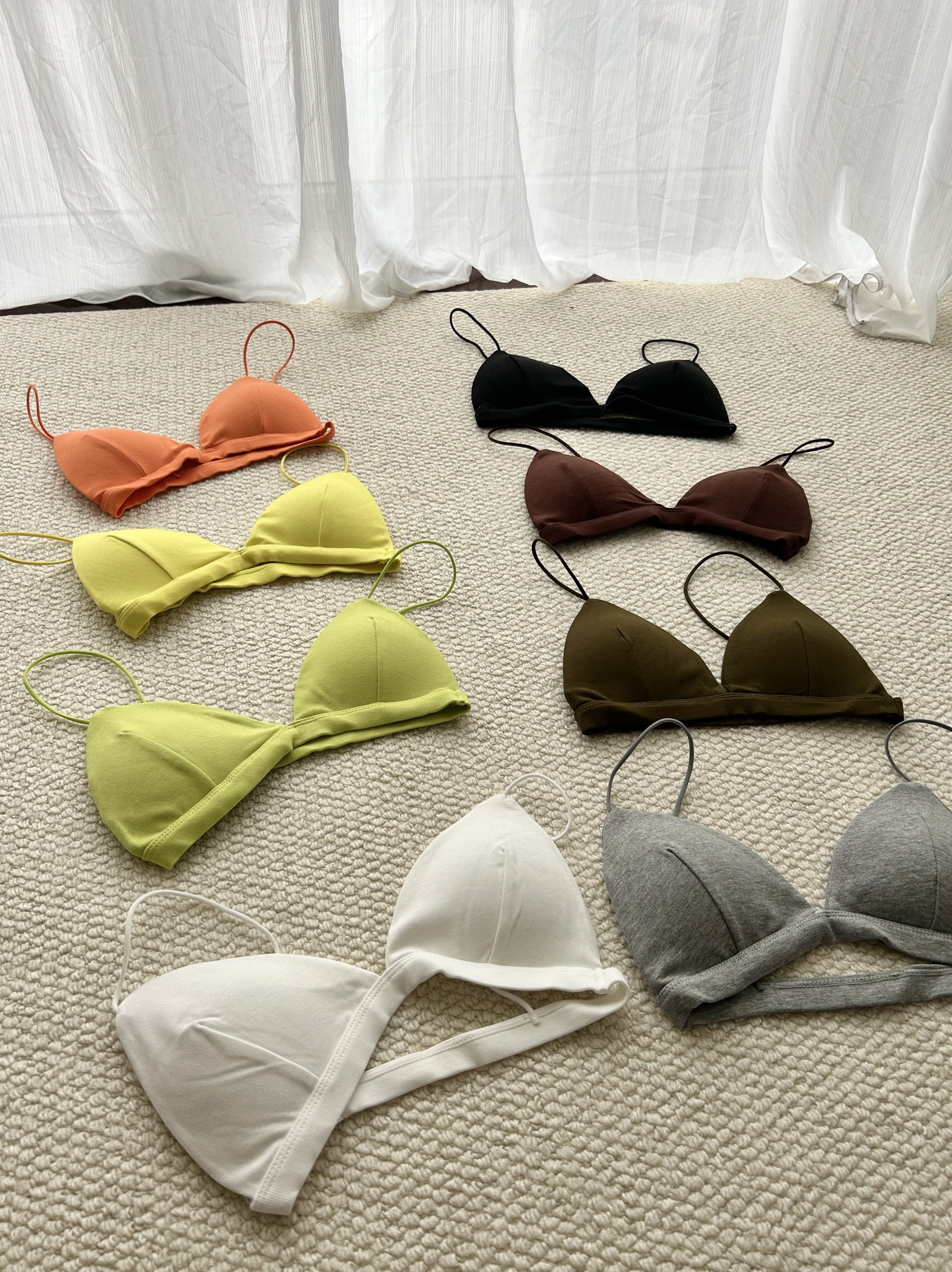 立时三刻 工作室订单 法式三角杯内衣女细带无钢圈美背不凸点小胸,淘宝优惠券,粉丝福利购,淘宝优惠卷