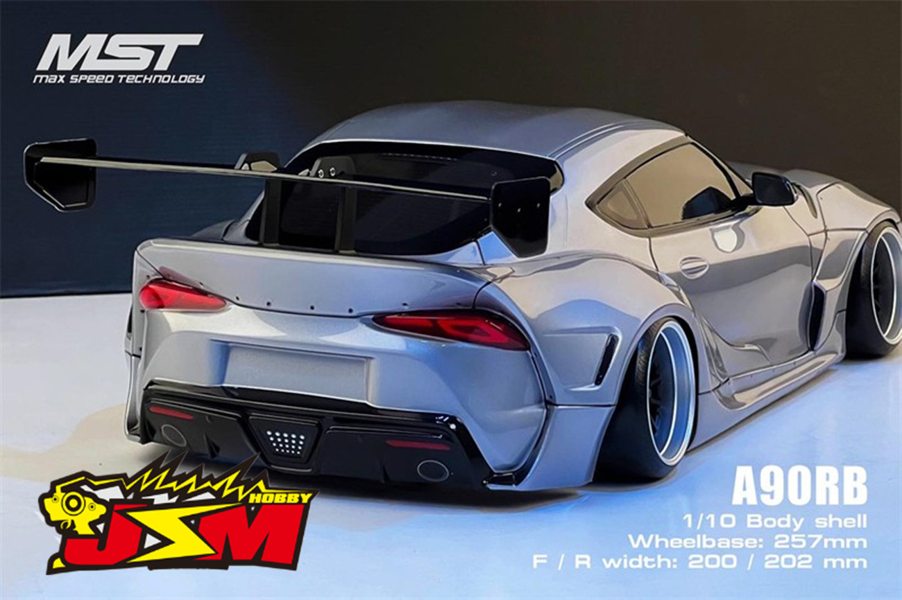 MST 1/10 模型平跑漂移车壳Supra A90 RB 宽体 透明 720020 - 图0