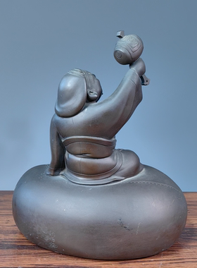 日本铜制复古桌面摆件