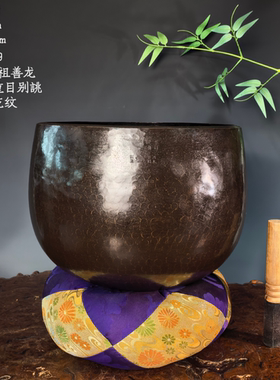 铜制静心解压复古日本老铜罄摆件