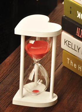 创意爱心玻璃分钟沙漏计时器