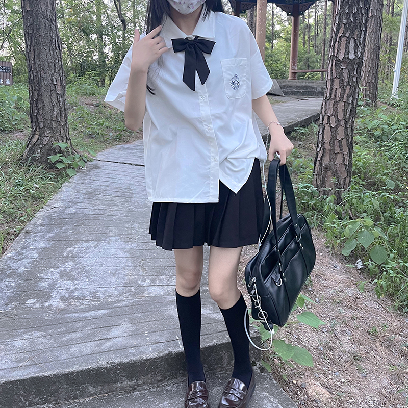 东京岁时记日系衬衣女装制服JK甜美学院风夏季上衣兔叽叽短袖衬衫