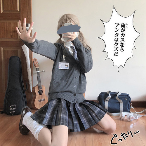 东京岁时记原创正版JK格裙制服套装格子jk百褶裙裙子校供女半身裙 - 图0