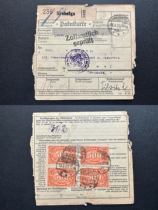 vintage Germany Post articles Early wrapping single cards 1923 Real send A3