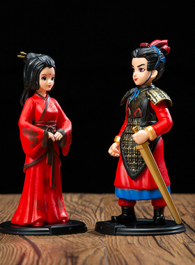 陕西特色西安纪念品文创小礼品秦将军公主秦兵马俑手办情侣摆件