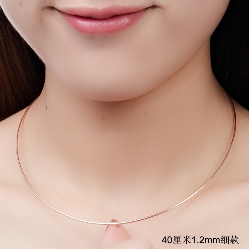 bolivin欧美时尚女925银黄金项圈 宝丽蕴思进项链