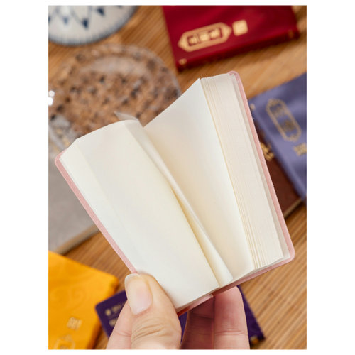国学经典软面便携笔记本彩色柔软记事日记本掌心迷你小本 - 图1