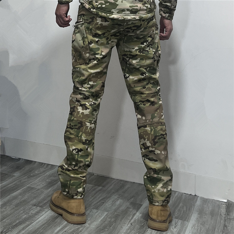 秋冬软壳修身迷彩男裤户外防风防泼水加绒保暖军迷耐磨特种兵战术,淘宝优惠券,粉丝福利购,淘宝优惠卷