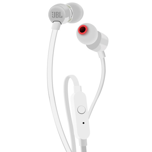 JBL T110入耳式游戏耳机K歌线控手机耳塞男女通用面条耳麦重低音 - 图0