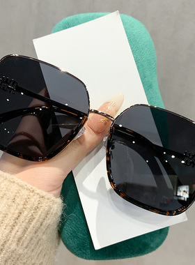 新款金属大框高级感偏光太阳镜ins风街拍时尚男女款防紫外线墨镜