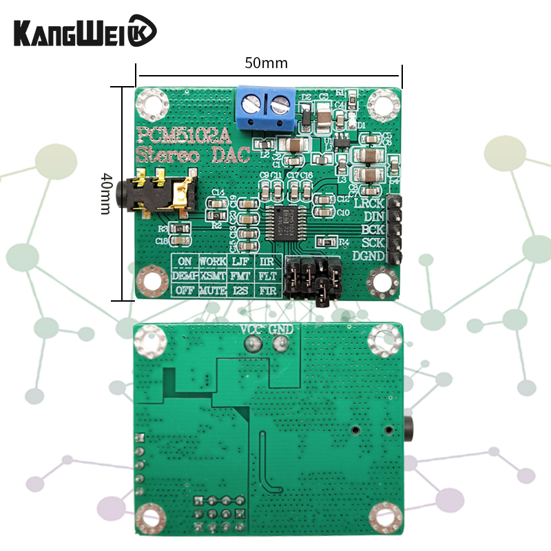 PCM5102A数字音频I2S IIS立体声DAC解码板器模块数模转换器-图1