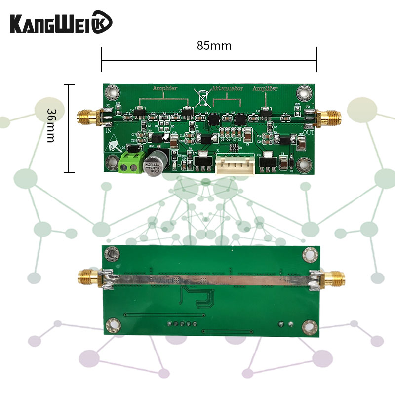 射频可调增益放大器 宽带 0~60dB增益可调 可放大-65dBm小信号 - 图2