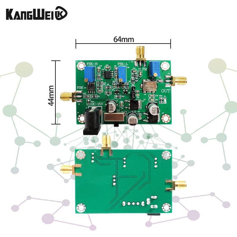 FM调制模块板2FSK 音频信号调制信号输入50M-160M可调 - 图2