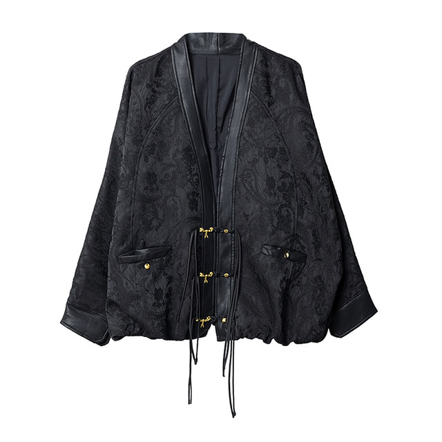 Baoshili Bat Sleeve Loose Jacquard Jacket Baoshili Bat Sleeve Loose Jacquard Jacket