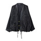 Baoshili Bat Sleeve Loose Jacquard Jacket Baoshili Bat Sleeve Loose Jacquard Jacket
