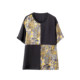 ເສື້ອຍືດແຂນສັ້ນ Boucherry jacquard patchwork
