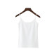 Solid color versatile suspender slim slim vest bottoming shirt