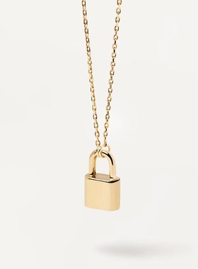 情侣小金锁经典锁头系列项链项链