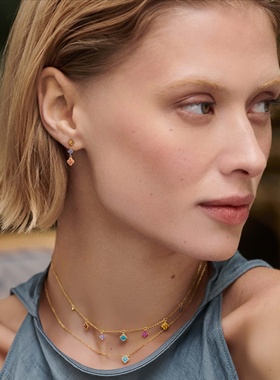 法兰西AG/925银幸运四叶花项链