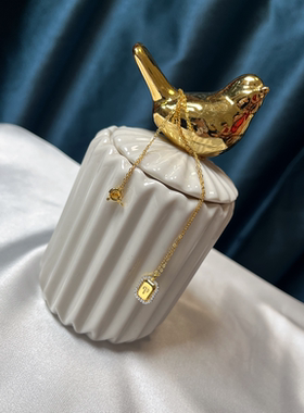 十二星座礼物简约纯银镶嵌锆石女