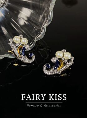 简约优雅气质温柔大方珍珠项链套装 轻奢个性青岛vintage中古饰品