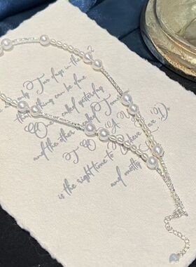 碎银子满天星项链通体S925纯银