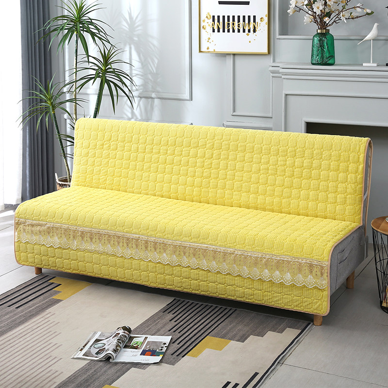 折叠懒人沙发垫套罩懒人可折叠两用沙发垫四季通用防滑松紧带固定