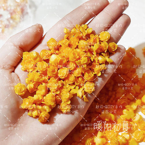 【青山远黛】软雕花饰品渐变山茶花软花蝴蝶立体树脂美甲DIY装饰 - 图1