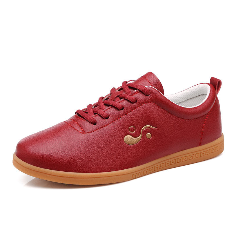 武乐太极鞋女真皮牛筋底春秋武术八段锦练功鞋男太极拳运动训练鞋,淘宝优惠券,粉丝福利购,淘宝优惠卷