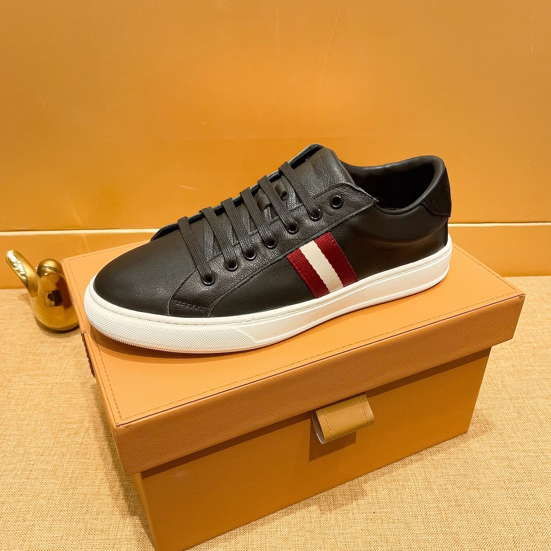 春夏新款潮男轻奢板鞋黑色头层牛皮真皮板鞋舒适软底男士运动鞋潮 - 图3