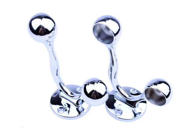 Stainless Steel Accessories Tube Holder Double Rod Towel Rack