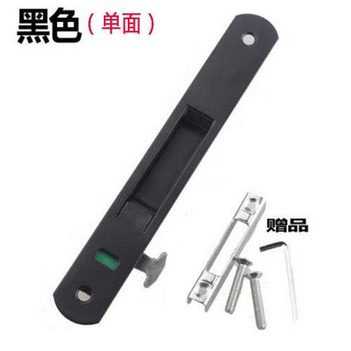 断桥铝90单面调节门窗勾锁窗锁铝合金钩锁推拉移动门锁单双面锁扣 - 图2