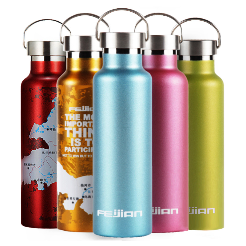 飛劍不鏽鋼真空保溫戶外旅行運動水壺保溫杯寬口便攜大容量 750ml
