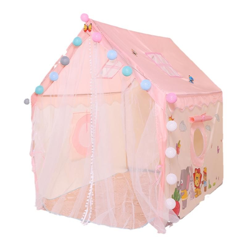 贝可瀚儿童帐篷室内超大游戏屋公主女孩小房子城堡宝宝玩具分床屋-图3