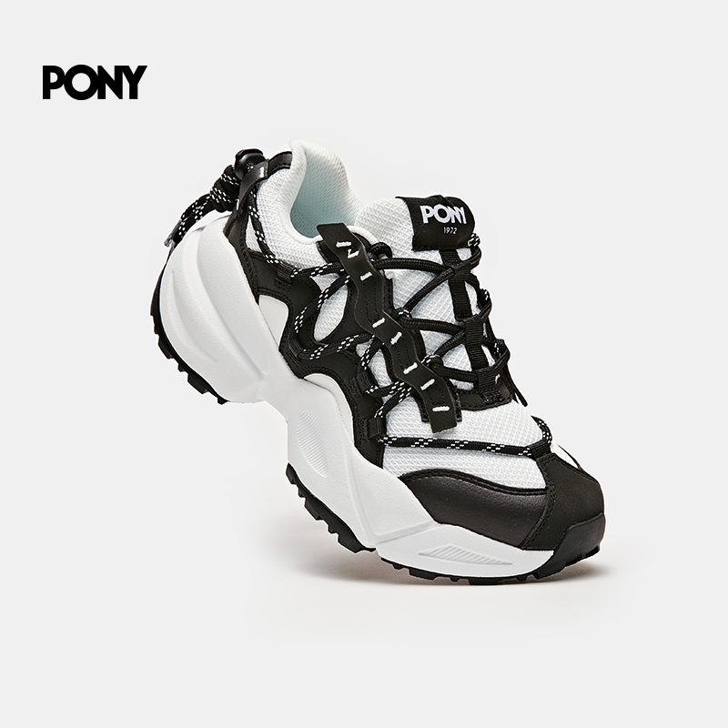 【明星推荐】PONY女子时尚户外运动鞋厚底缓震老爹鞋舒适止滑 - 图2