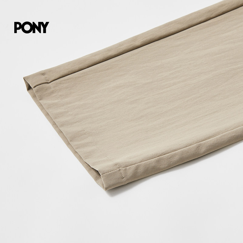 【任嘉伦同款】PONY马年新款运动梭织长裤男士户外防泼水直筒长裤,淘宝优惠券,粉丝福利购,淘宝优惠卷