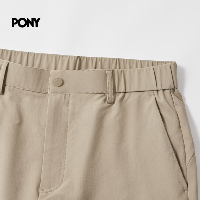 【任嘉伦同款】PONY马年新款运动梭织长裤男士户外防泼水直筒长裤,淘宝优惠券,粉丝福利购,淘宝优惠卷