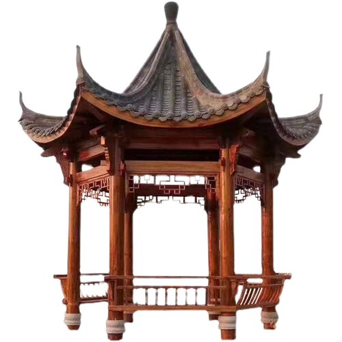 凉亭户外庭院实木防腐木公园别墅水榭古建门楼牌坊新中式定制亭子 - 图3