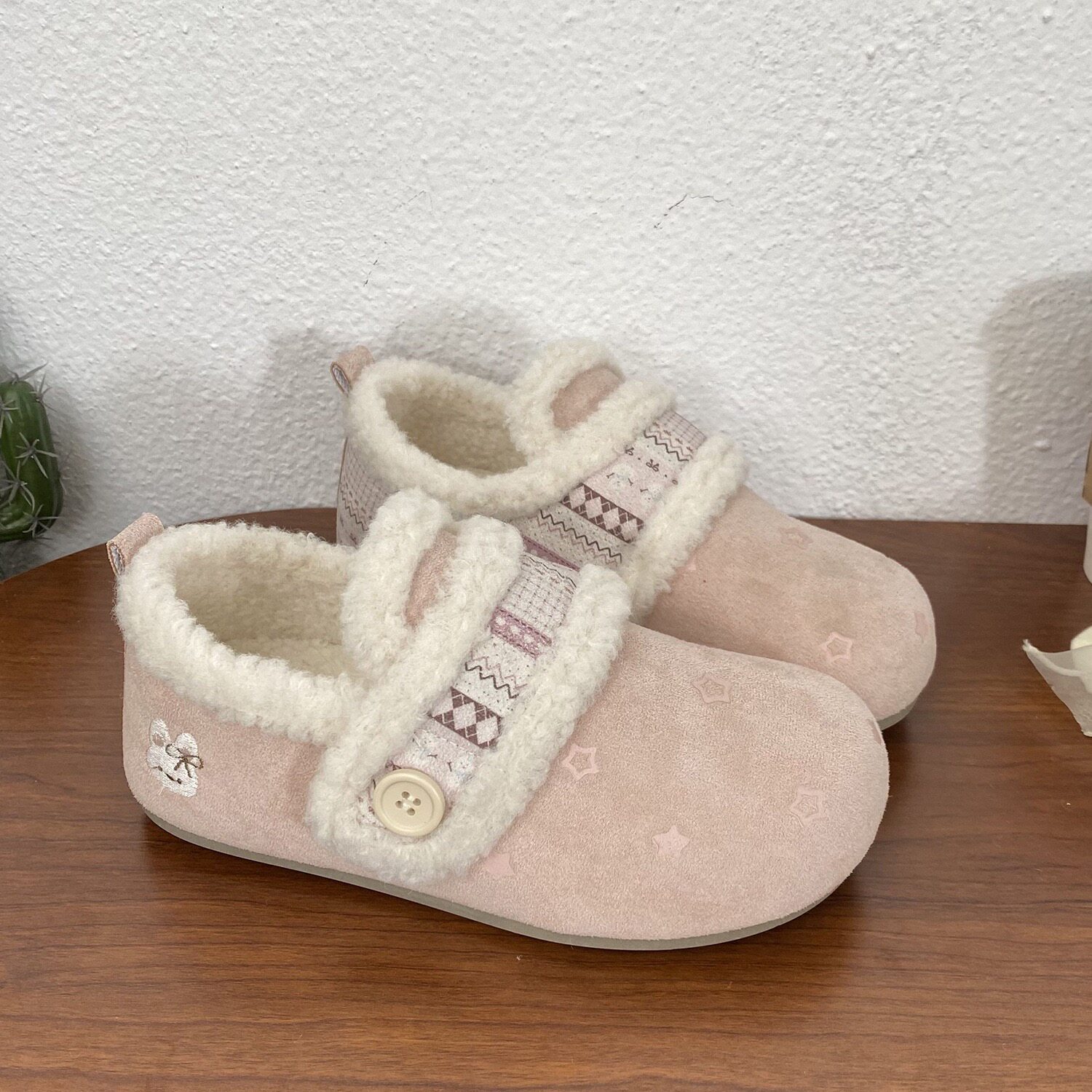 加绒勃肯鞋毛绒保暖厚底棉鞋女款新款增高加厚一脚蹬鞋子女鞋冬季,淘宝优惠券,粉丝福利购,淘宝优惠卷