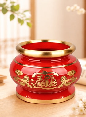 仿铜黄铜合金家用招财供佛香炉