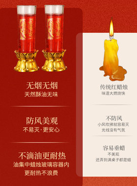 金榜题名供灯无烟环保考研考公魁星岩蜡烛1/7天水晶蜡烛智慧灯