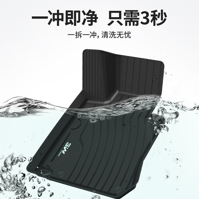 3W奔驰C200L进口A级E300GLAGLC260LTPE汽车脚垫CLSB级CLAEQC新GLE - 图1