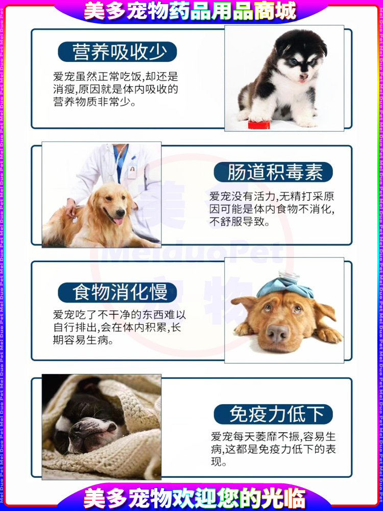 强生宠儿宠物益生菌狗狗肠胃宝猫咪调理呕吐腹泻成幼犬猫小宠通用 - 图2