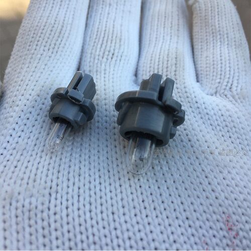 【10只】汽车仪表灯泡12v24v伏车用仪表台带座T5 T6.5小灯灯泡 - 图0