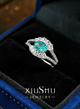 《深海碧眼》925银小众设计戒指