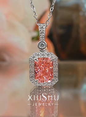 3ct温柔系雷迪恩碎冰锁骨项链