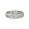 Lace pattern 925 silver vintage palace ring row