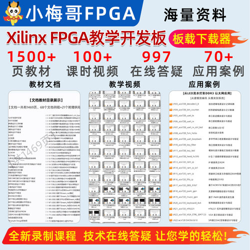 小梅哥xilinx fpga开发板0基础学习视频手把手教学进阶实战ACX720 - 图3