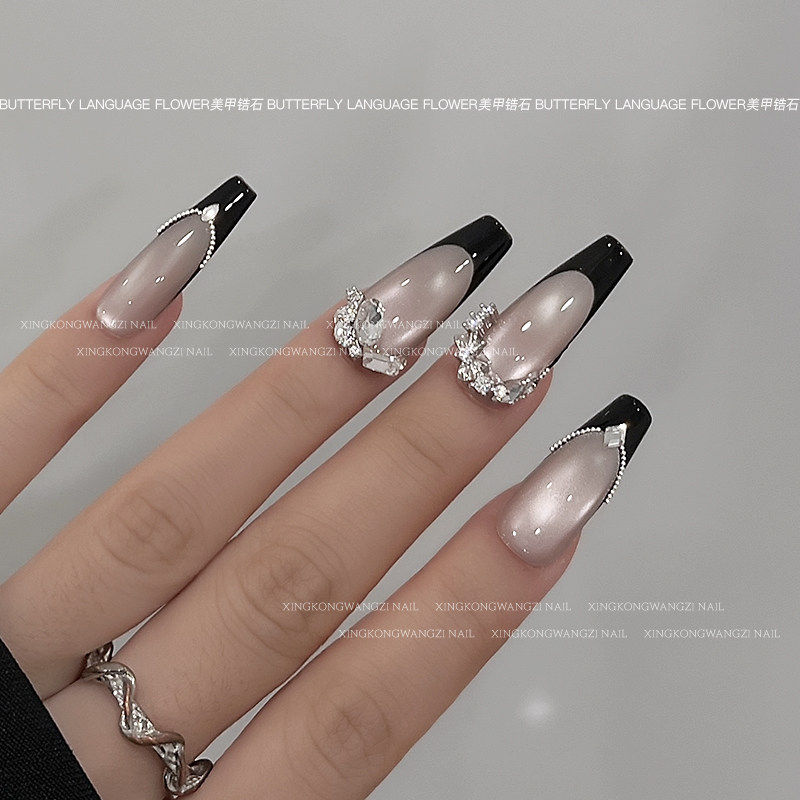 美甲新款锆石饰品蝶语花间超闪立体蝴蝶异形钻珍珠银色指甲小配饰,淘宝优惠券,粉丝福利购,淘宝优惠卷